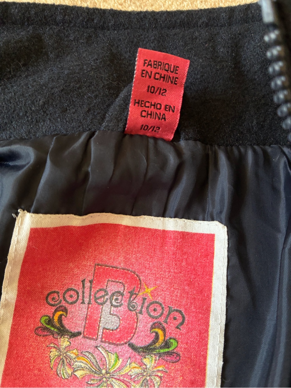 Girls' black Ruffle Front Jacket - Picture 3 of 3